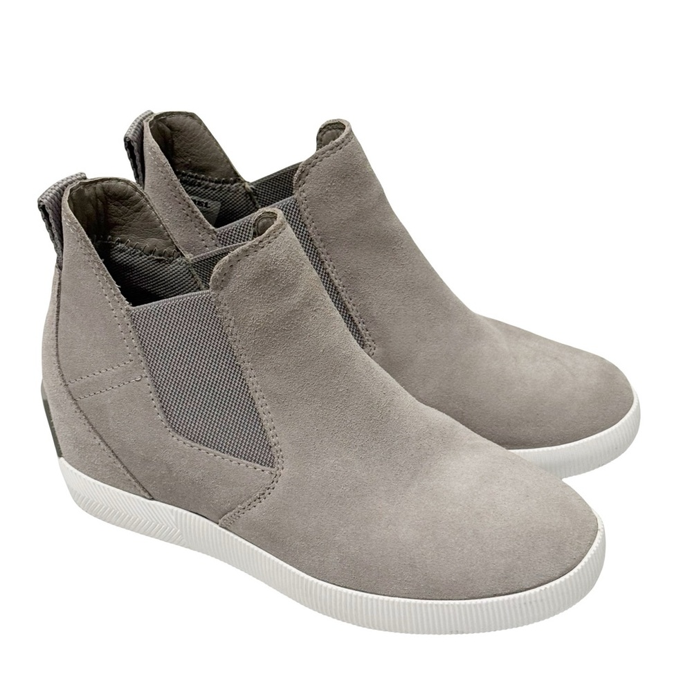 Sorel Out N About Slip On Wedge Sneaker Gray 6.5